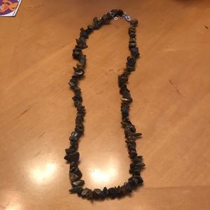 Sterling adjustable tigers eye necklace